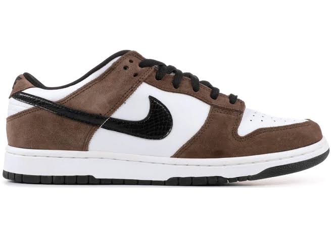 Nike SB Dunk Low White Black Trail End Brown